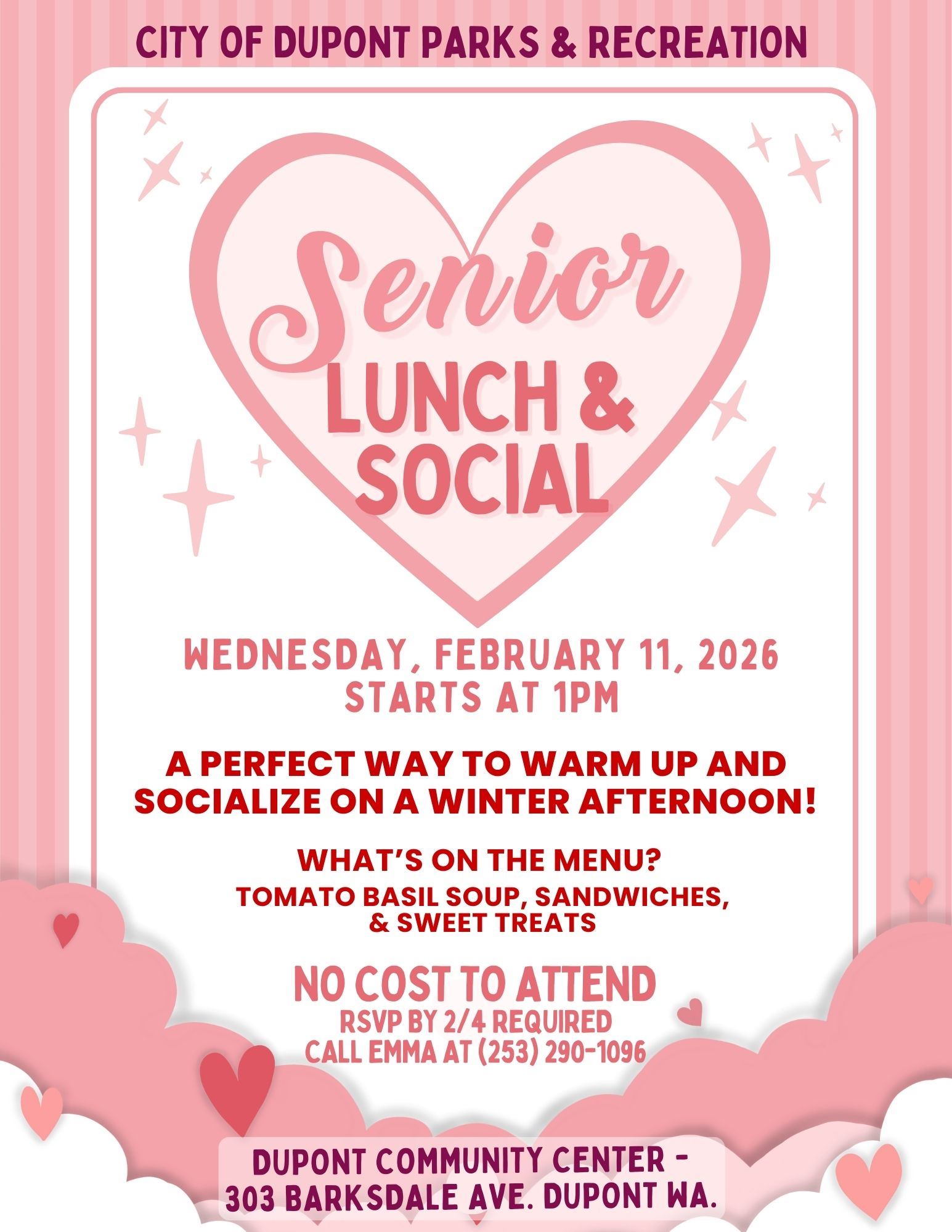 Senior Lunch and Social 2026