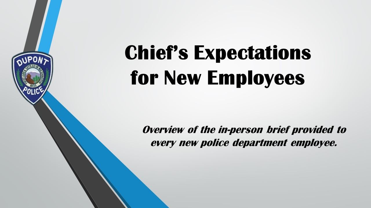 Chiefs Employee Expectations Breifing 2021